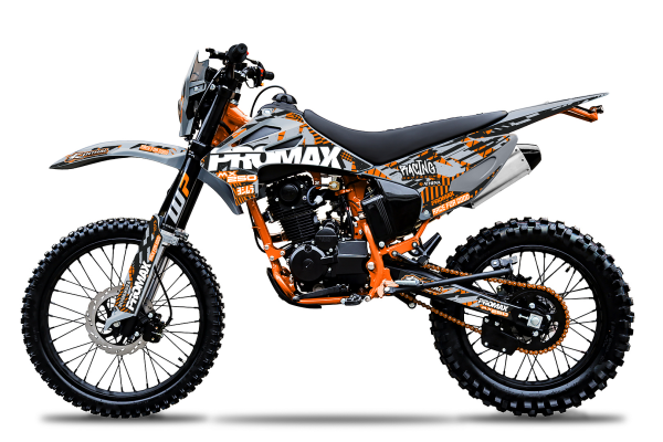 Мотоцикл кроссовый / эндуро PROMAX (Промакс) MX250 серый/оранжевый | Мототека